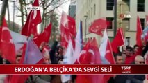 Cumhurbaşkanı Erdoğan'a Belçika'da Sevgi Seli