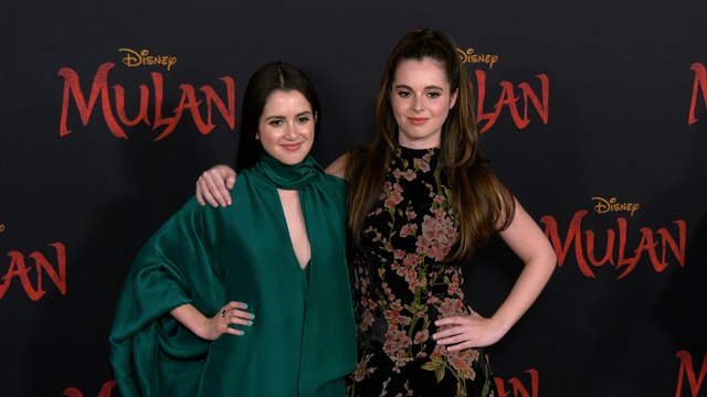 Laura Marano, Vanessa Marano Mulan World Premiere Red Carpet Fashion