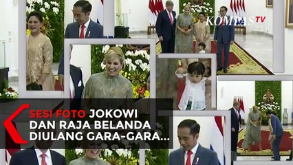 Gemas! Ketika Sesi Foto Jokowi dan Raja Belanda Diulang gara-gara Sedah Mirah...