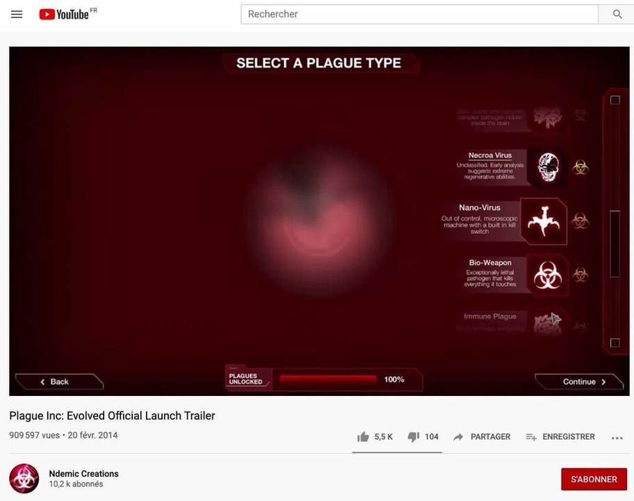 Coronavirus : le jeu vidéo "Plague Inc." cartonne
