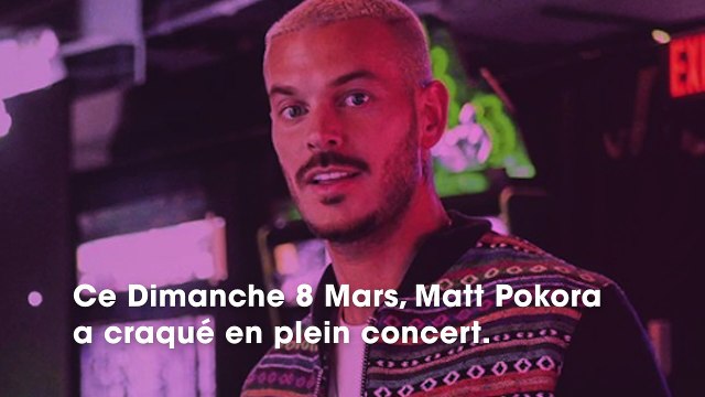 Matt Pokora craque en plein concert et se dit frustré et déçu