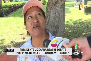 Presidente Martín Vizcarra reabre el debate sobre la pena de muerte a violadores