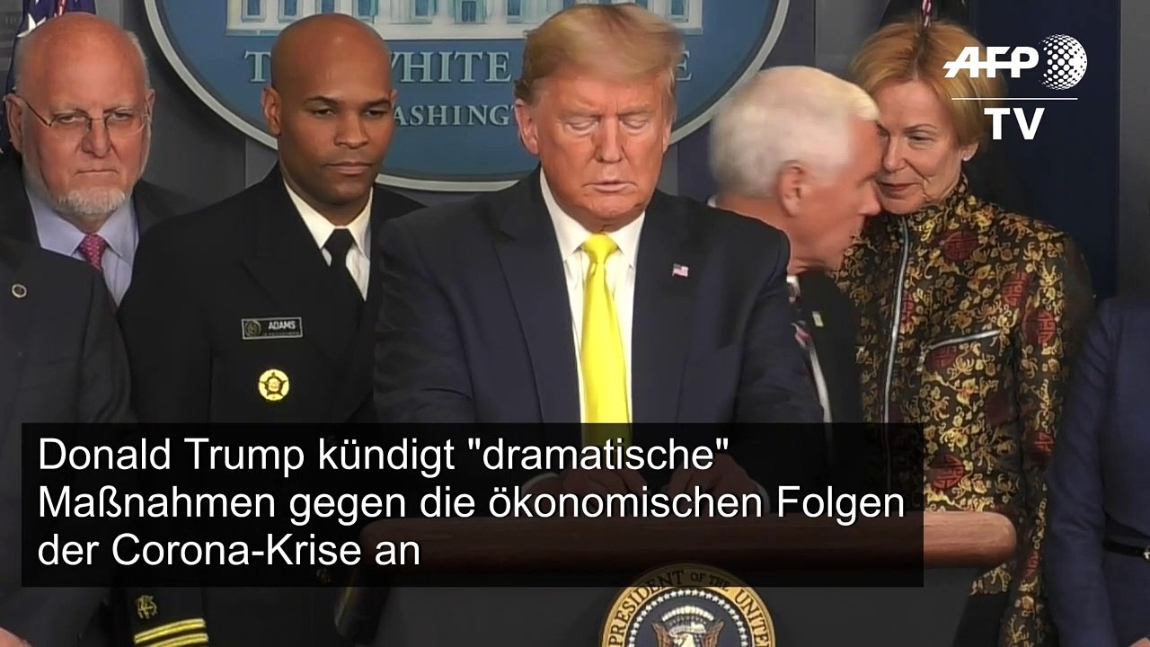 Trump kündigt Maßnahmen gegen ökonomische Folgen von Corona-Krise an