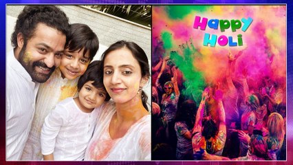 NTR Posts Holi Wishes With Family Picture