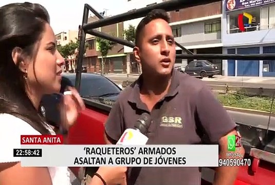 Santa Anita: Raqueteros armados asaltan a grupo de jóvenes