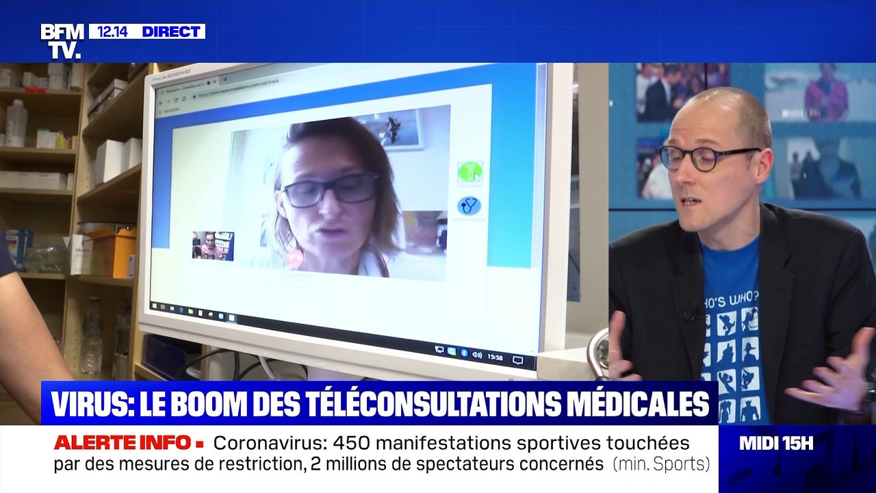 Virus: le boom des téléconsultations médicales - 10/03