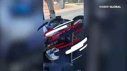 Otobüs şoförü salgın karşısında işi şansa bırakmadı