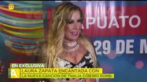 ¡Laura Zapata felicitó a Thalía! Quedó encantada con su nueva canción. | Ventaneando