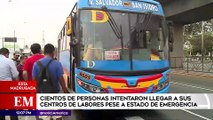 Edición Mediodía: Pasajeros expresaron su molestia por falta de transporte público