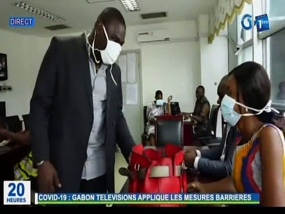 RTG/Covid 19 - Gabon télévisions applique les mesures barrières