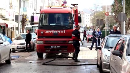 Çan'da yollar deterjanlı su ile yıkanarak ilaçlandı