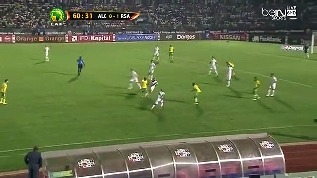 الشوط الثاني مباراة الجزائر و جنوب افريقيا 3-1 كاس افريقيا 2015