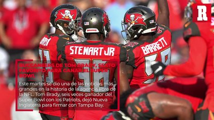 Buccaneers de Tom Brady, sexto favorito para ganar el Super Bowl