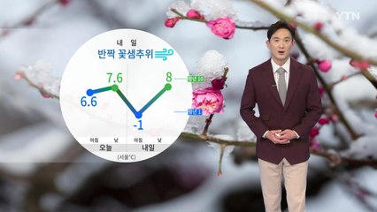 [날씨] 내일 반짝 꽃샘추위...낮에도 쌀쌀 / YTN