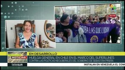 Chile: huelga feminista marcó la jornada de este lunes en el país