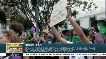 Hondureñas exigen declaratoria de emergencia nacional de género