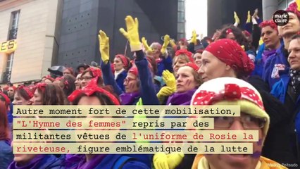 Des milliers de femmes ont marché pour leurs droits en France