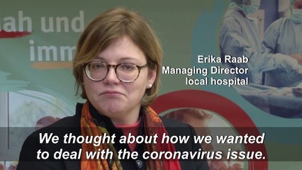 German hospital creates drive-through for coronavirus tests