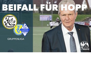 Korrektur: Applaus statt Hopp-Raus: Bensheim-Fans feiern Hoffenheim-Mäzen Dietmar Hopp | FC 07 Bensheim - SG Langstadt/Babenhausen (Gruppenliga Darmstadt)