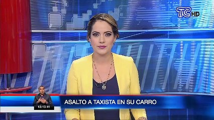 Cámaras de seguridad registran un violento asalto a un taxista en Quito