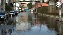 Alagamento afeta moradores do bairro Ilha de Santa Maria