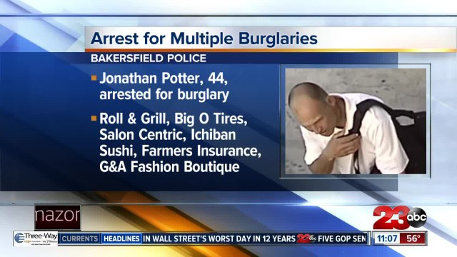 Man arrested for six different burglaries