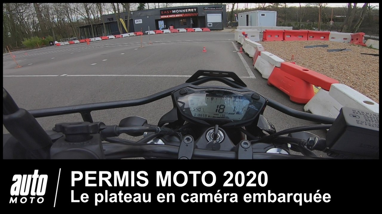 Permis Moto 2020 tutoriel Plateau en caméra EMBARQUEE POV Auto-Moto DAILY