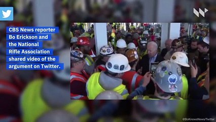 Joe Biden Gets in Tense Argument With Factory Worker Over Guns