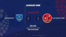 Resumen partido entre Portsmouth y Fleetwood Town Jornada 18 League One