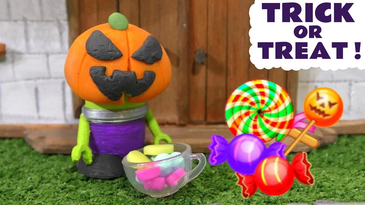Funny Funlings Trick or Treat Halloween Spooky Challenge Toy Story with Disney Cars McQueen in Family Friendly Full Episode English Story for Kids from a Family Channel