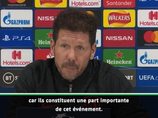 8es - Simeone : "Un match sans supporters ? Cela aurait été injuste pour Liverpool"