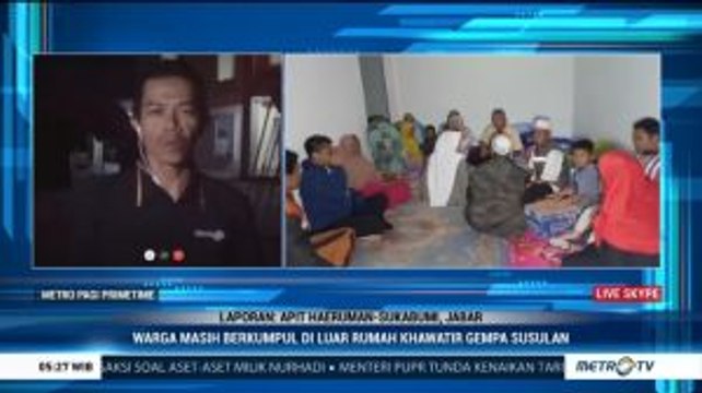 Warga Sukabumi Khawatir Gempa Susulan