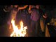 People Burn Dummy and Jump Over it to Celebrate New Year in Ecuadorian Style