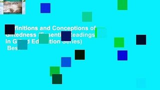 Definitions and Conceptions of Giftedness (Essential Readings in Gifted Education Series)  Best
