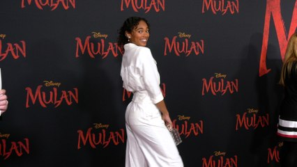 Chandler Kinney "Mulan" World Premiere Red Carpet