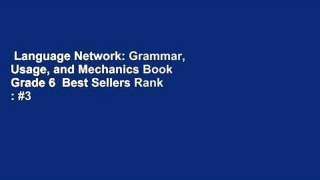 Language Network: Grammar, Usage, and Mechanics Book Grade 6  Best Sellers Rank : #3
