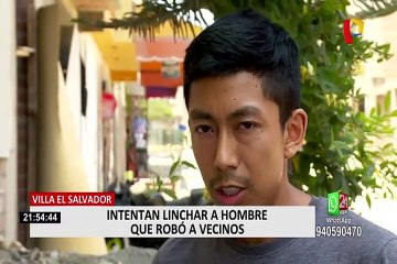 Villa El Salvador: capturan y golpean a sujeto que robó a sus vecinos