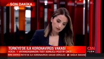 CNN Türk spikeri, Koronavirüs tespiti konan kişinin İstanbul'da olduğunu söyledi