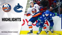 NHL Highlights | Islanders @ Canucks 3/10/2020