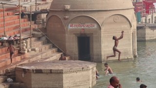Varanasi India Part 2 of 3 - The Ganges - Swimming in the River