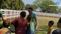 Priyanka Chopra and Nick Jonas running away from kids splashing water at them is unmissable