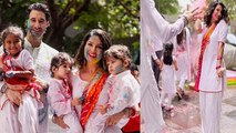 Sunny Leone का Husband Daniel और बच्चों संग Holi Celebration, Viral हुई Masti | Boldsky