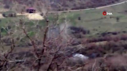 Teröristlerin inleri yerle bir edildi