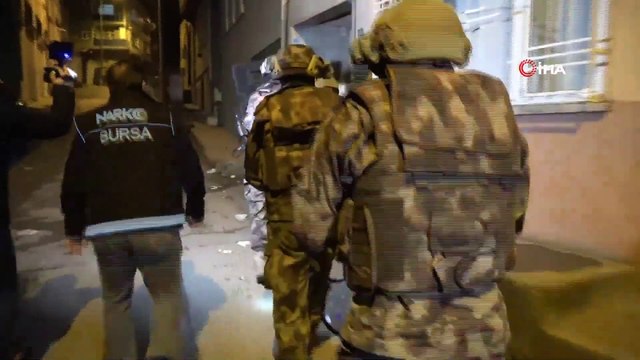 Bursa'da 300 Polisle Şafak Vakti Dev Uyuşturucu Operasyonu