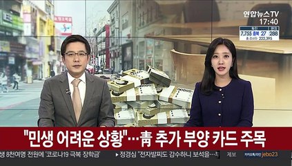 "민생 어려운 상황"…靑 추가 부양 카드 주목
