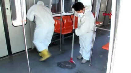 ANKARA Metroda koronavirüs önlemleri