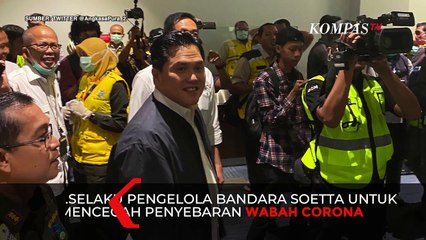 Erick Thohir Tak Pakai Masker Saat Cek Soetta, Ini Alasannya