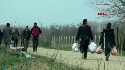 EDİRNE Yunanistan sınırda önlemleri artırıyor, göçmenlerin bekleyişi sürüyor