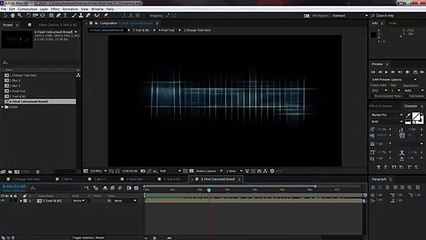 After Effects Glowing Streaky Text Project