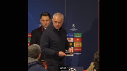 Reporter tells Mourinho to 'cheer up' after Spurs UCL exit